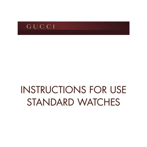 technician manual gucci 3000m|gucci handmaster watch repair manual.